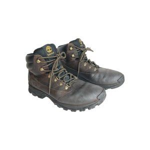 Timberland 9810R Rangeley Mid Hiker Full Grain Brown Hiking Boots Sz 9.5